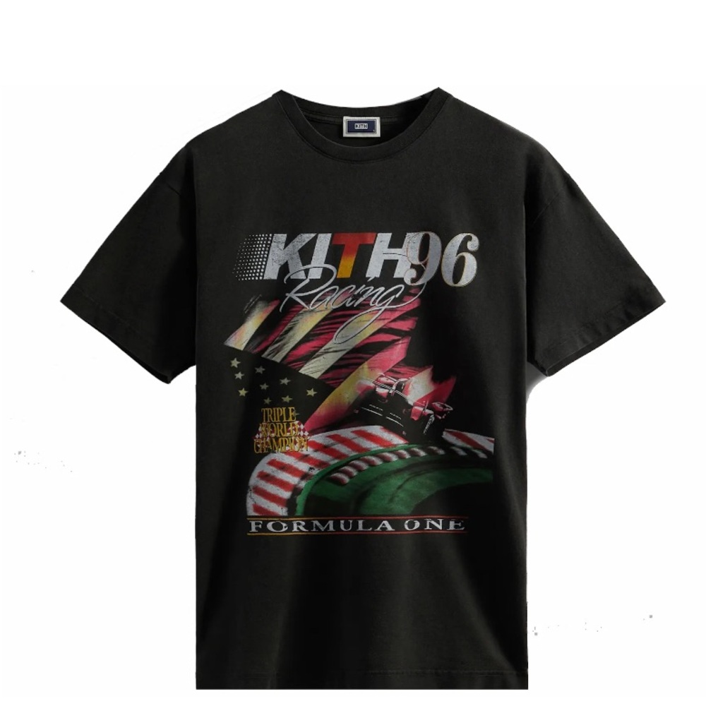 Kith Vintage Racing Tee - Black - Used/Worn